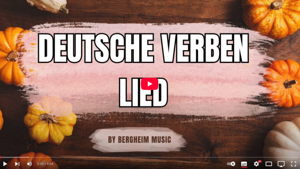 German Verb Conjugations song